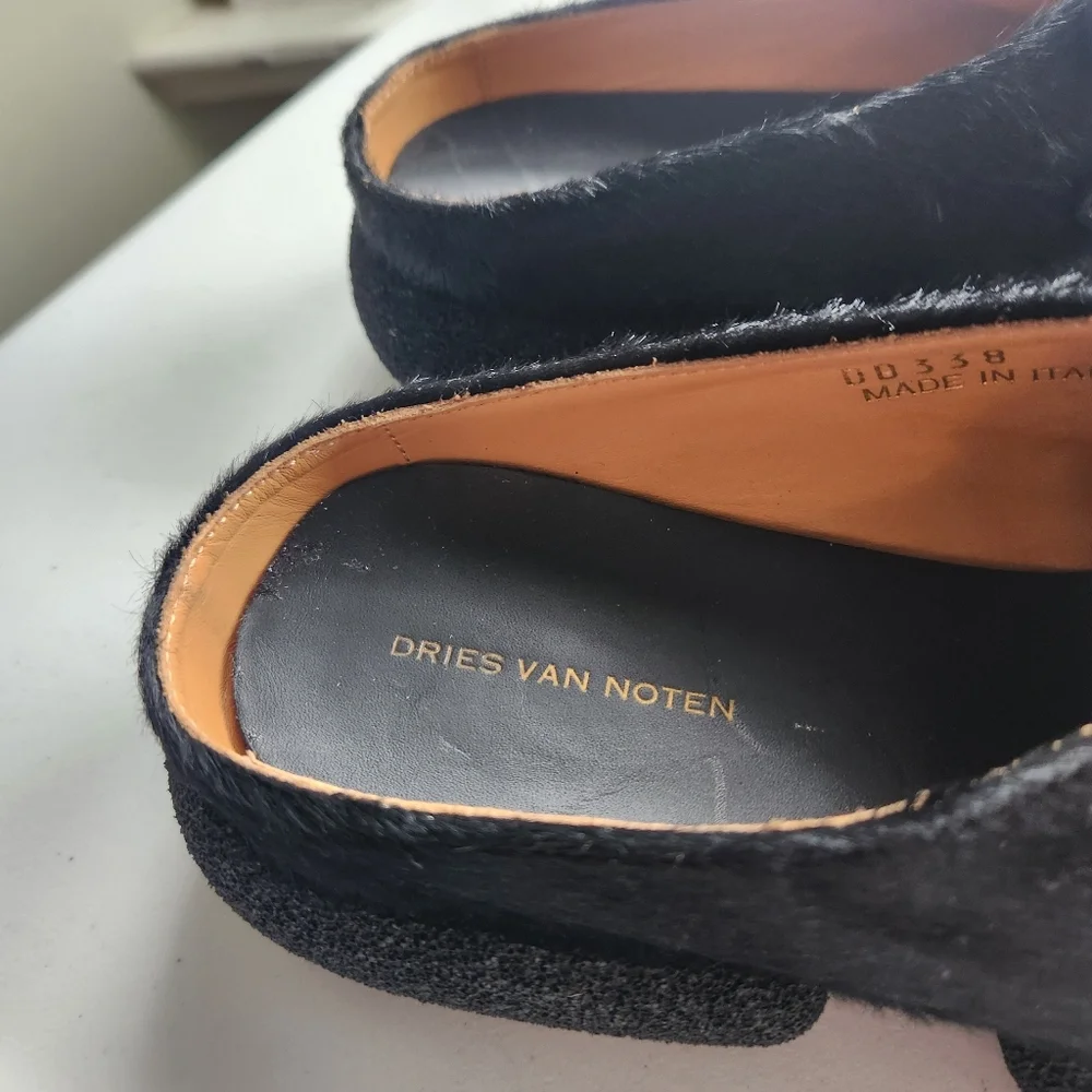 Dries Van Noten Calf-hair slip-on loafers multiple sizes BNWOB - Picture 4 of 7